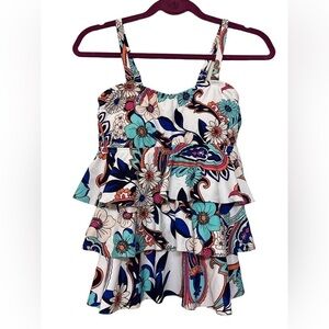 Island Escape tankini swim top size 8